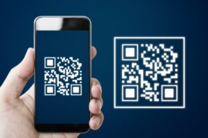 blue qr