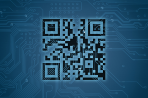 blue qr code